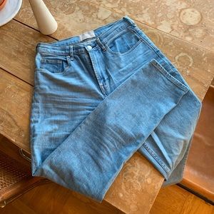 Everlane high rise straight jeans size 28